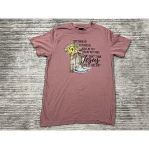 Love In Faith Shirt Womens Medium Pink Short Sleeve Tee‎ Jesus